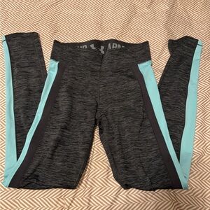 Under Armour' Charcoal and Aqua Leggings